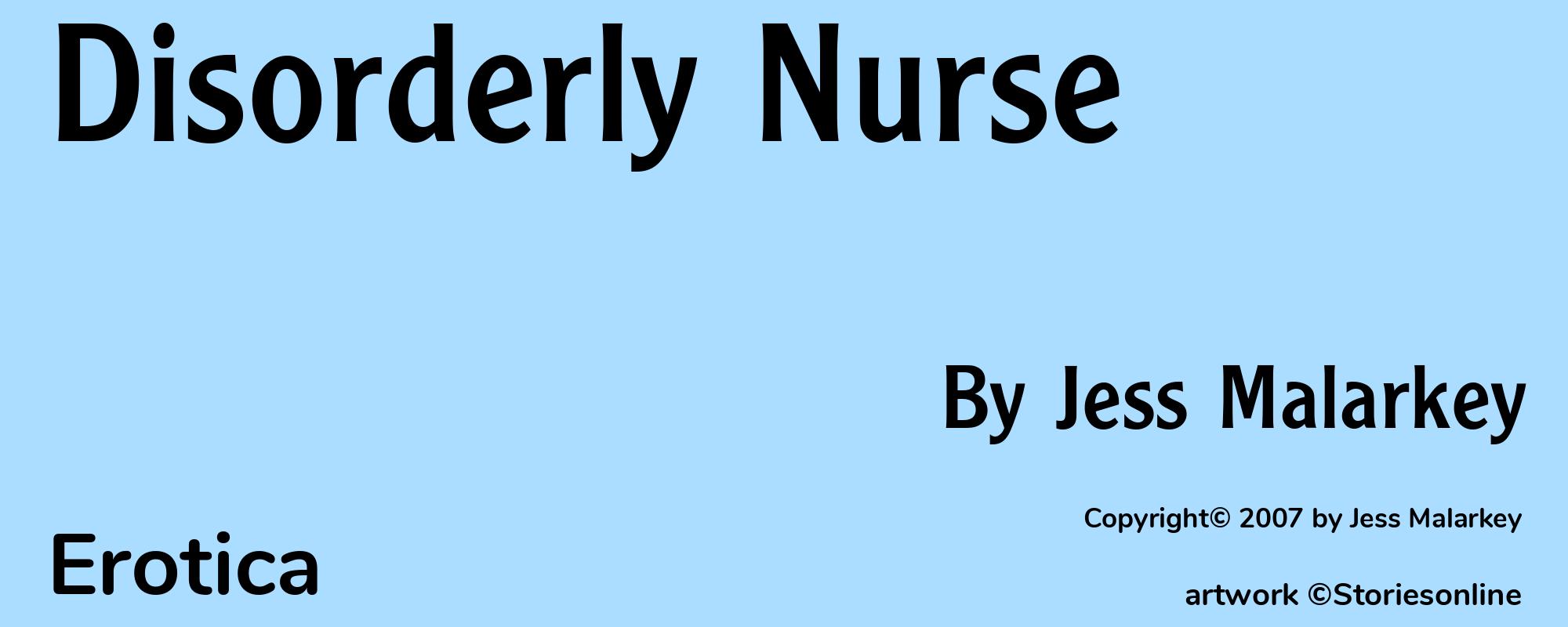 Disorderly Nurse - Cover