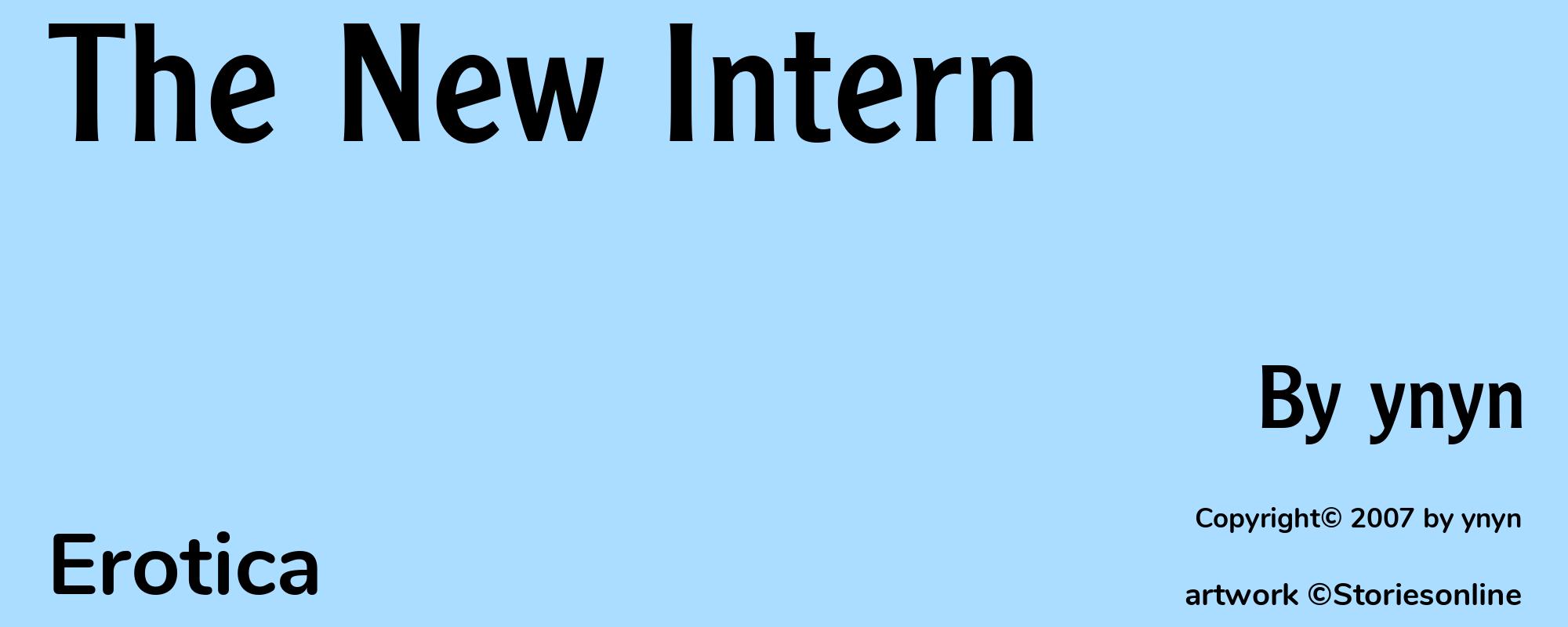 The New Intern  - Cover