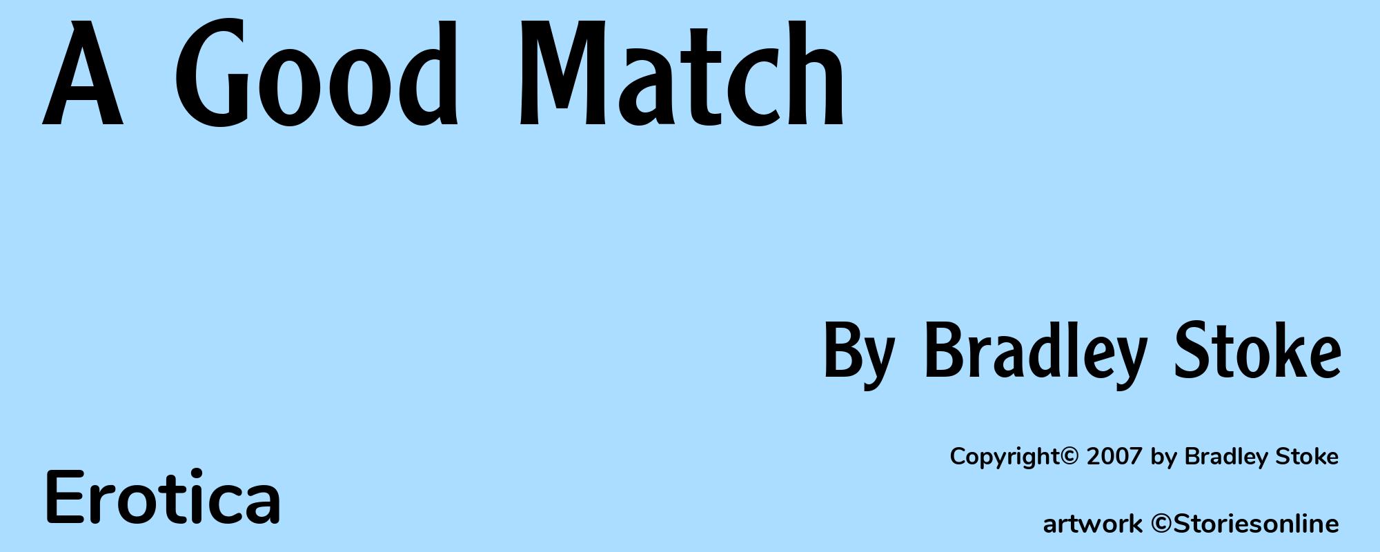 A Good Match - Cover