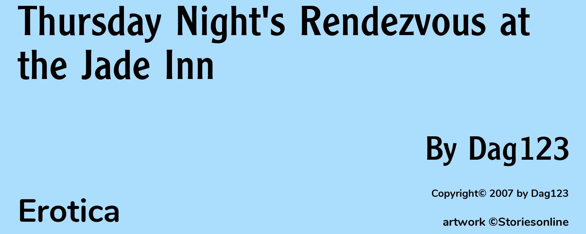 Thursday Night's Rendezvous at the Jade Inn - Cover