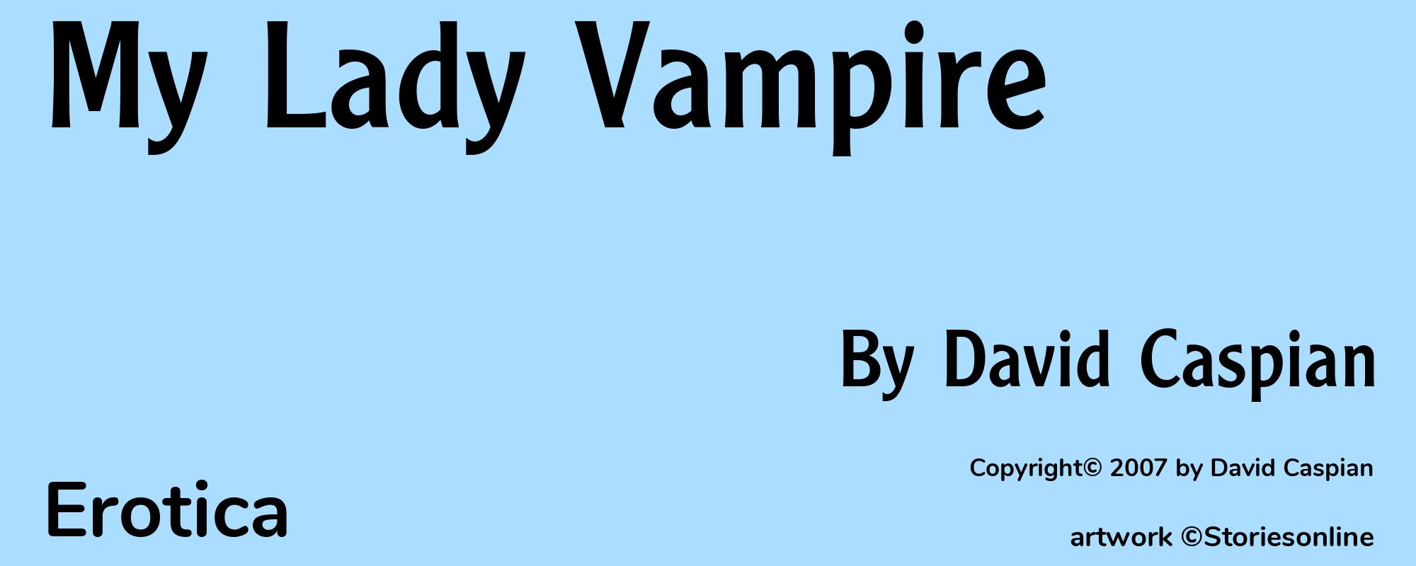 My Lady Vampire - Cover