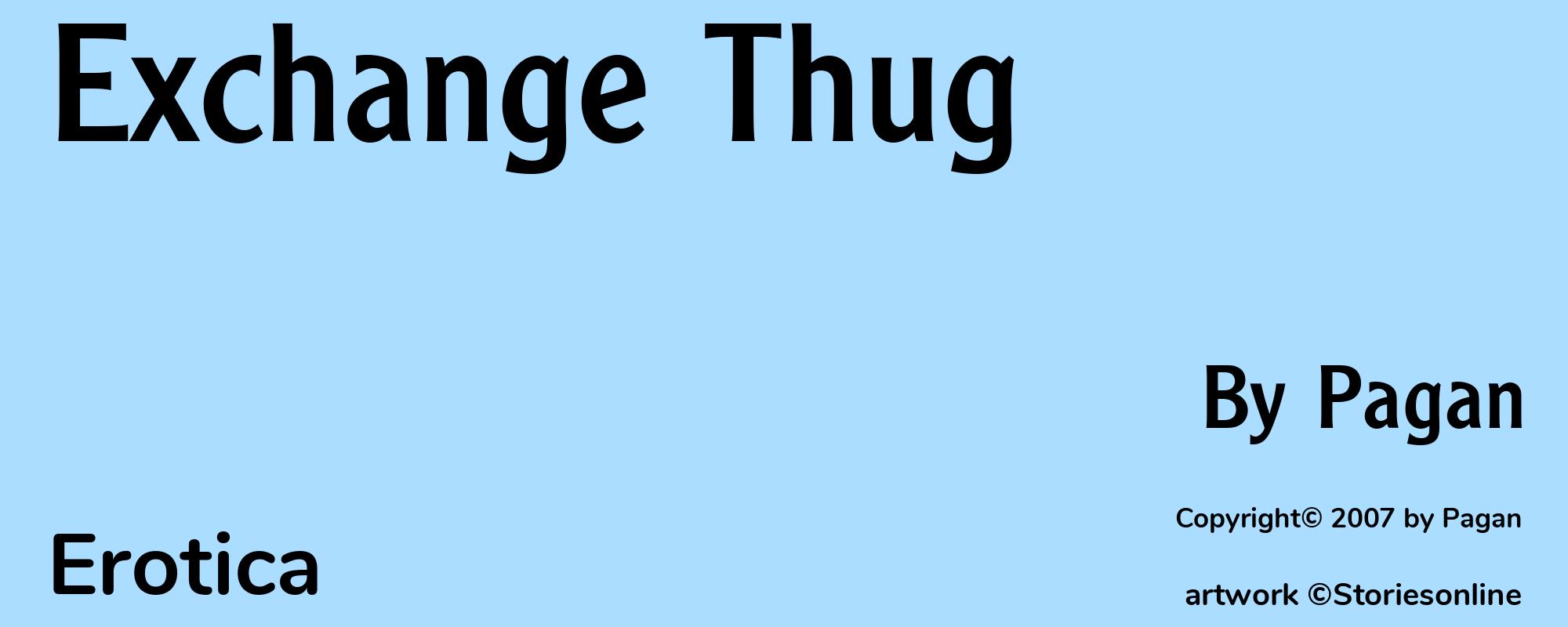 Exchange Thug - Cover