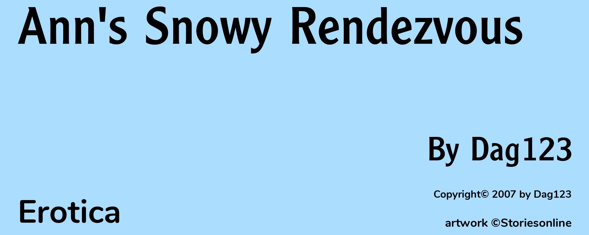 Ann's Snowy Rendezvous - Cover