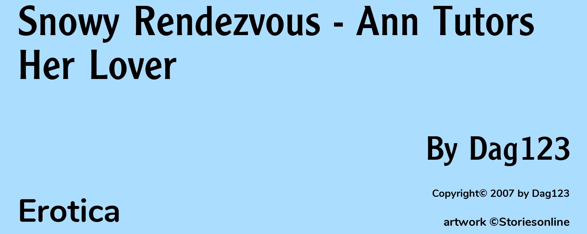 Snowy Rendezvous - Ann Tutors Her Lover - Cover