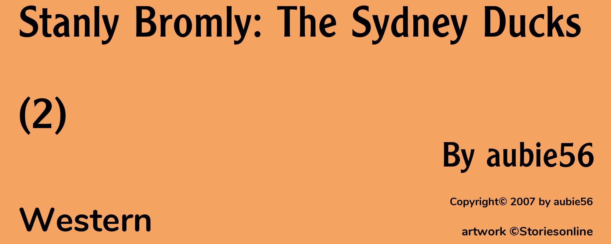 Stanly Bromly: The Sydney Ducks (2) - Cover
