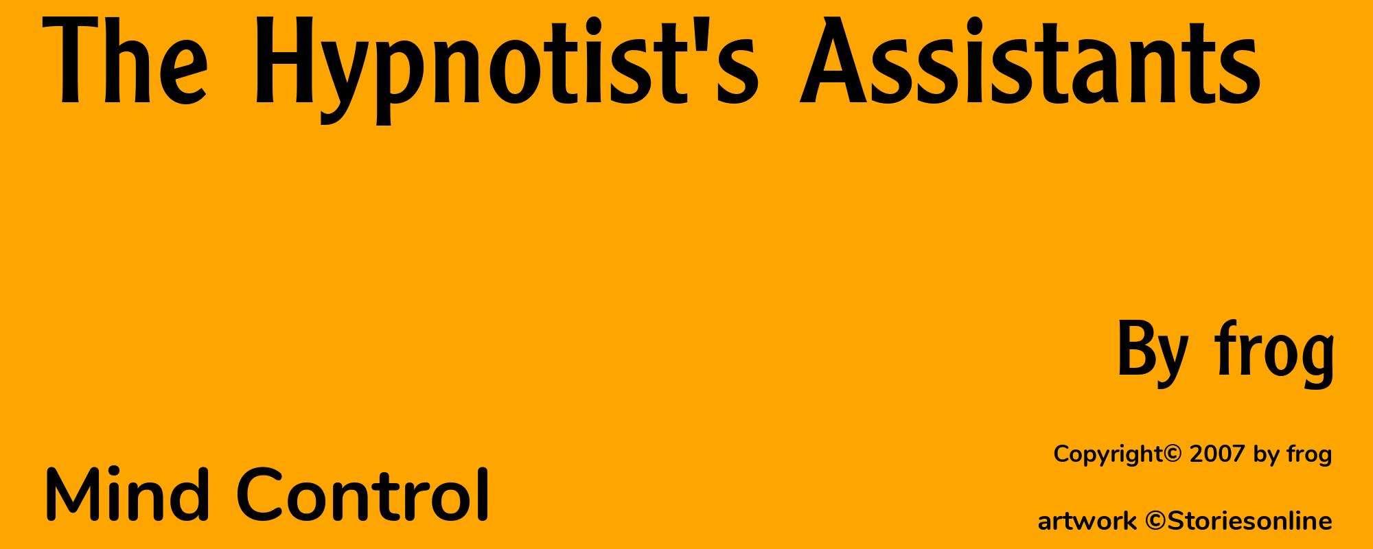 The Hypnotist's Assistants - Cover