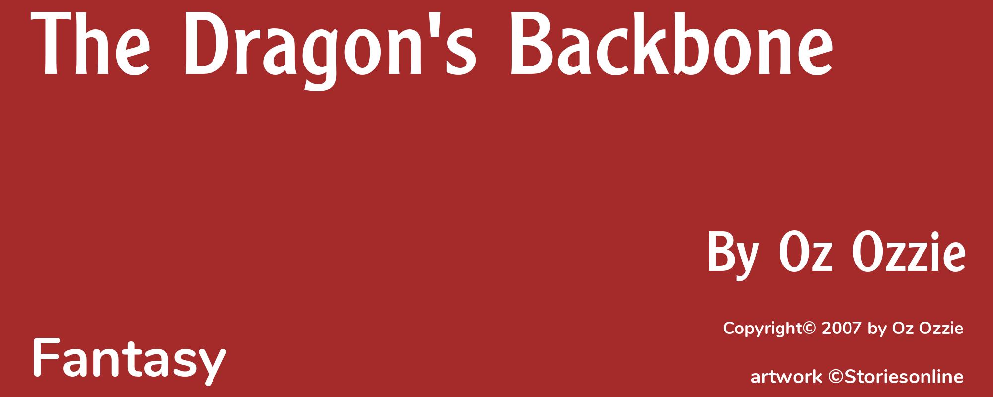 The Dragon's Backbone - Cover