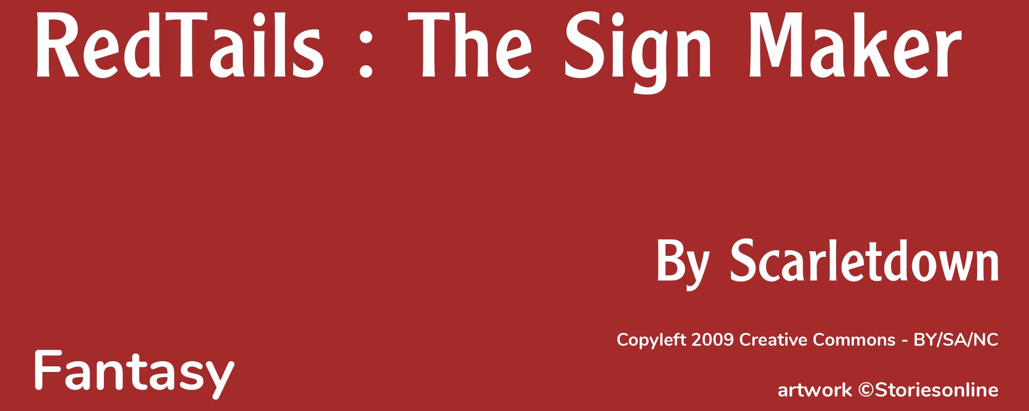 RedTails : The Sign Maker - Cover