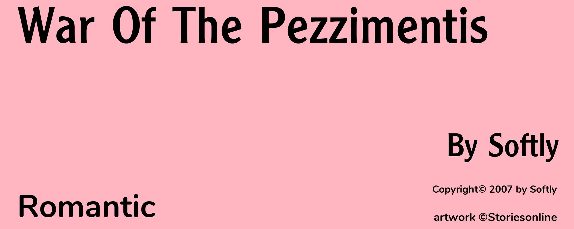 War Of The Pezzimentis - Cover