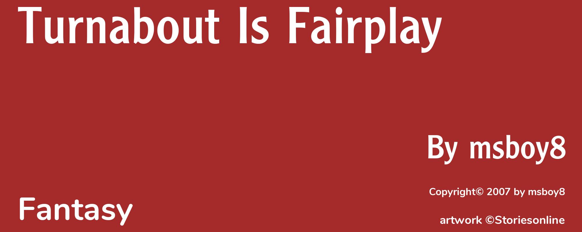 Turnabout Is Fairplay - Cover
