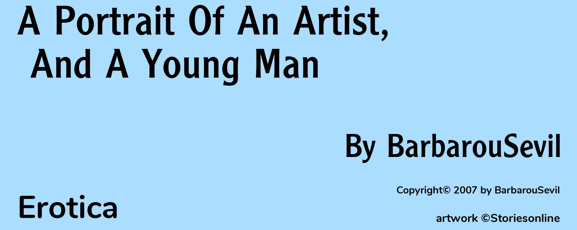 A Portrait Of An Artist, And A Young Man - Cover