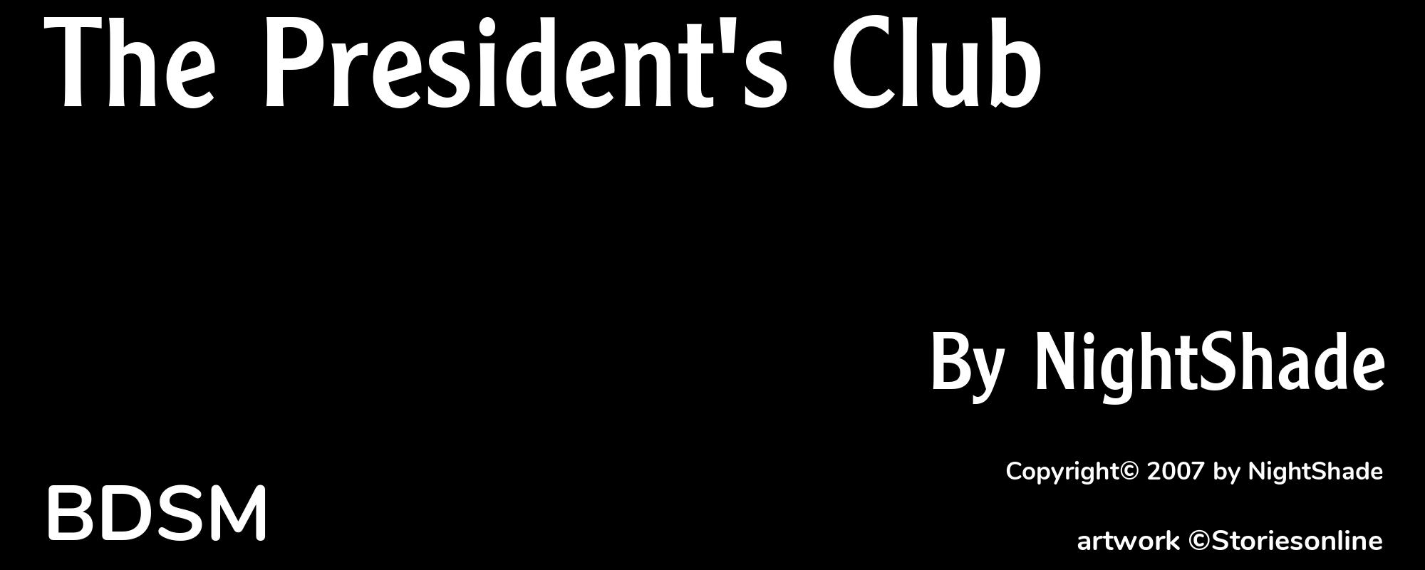 The President's Club - Cover