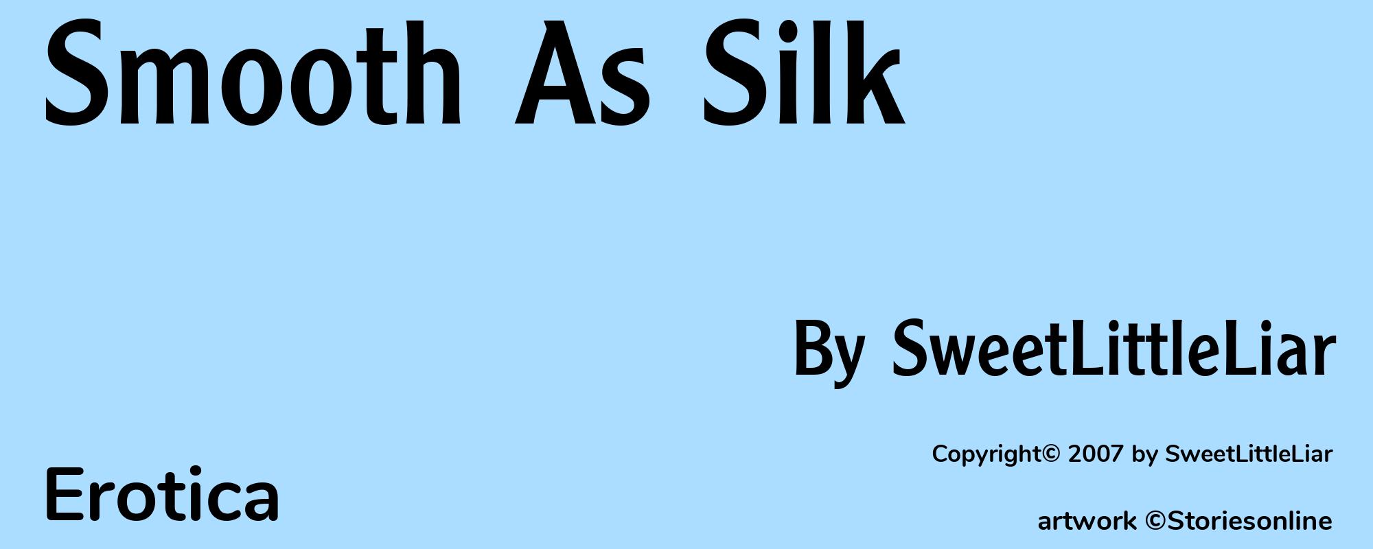 Smooth As Silk - Cover