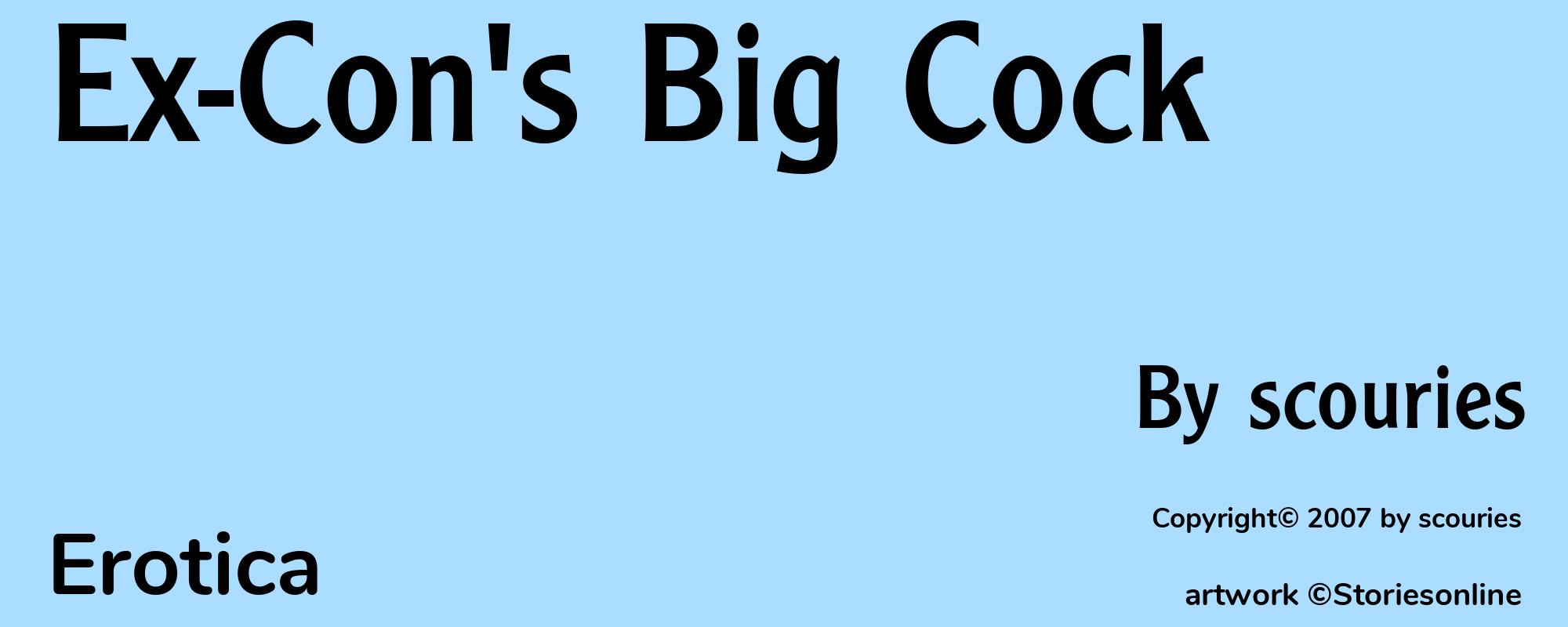 Ex-Con's Big Cock - Cover