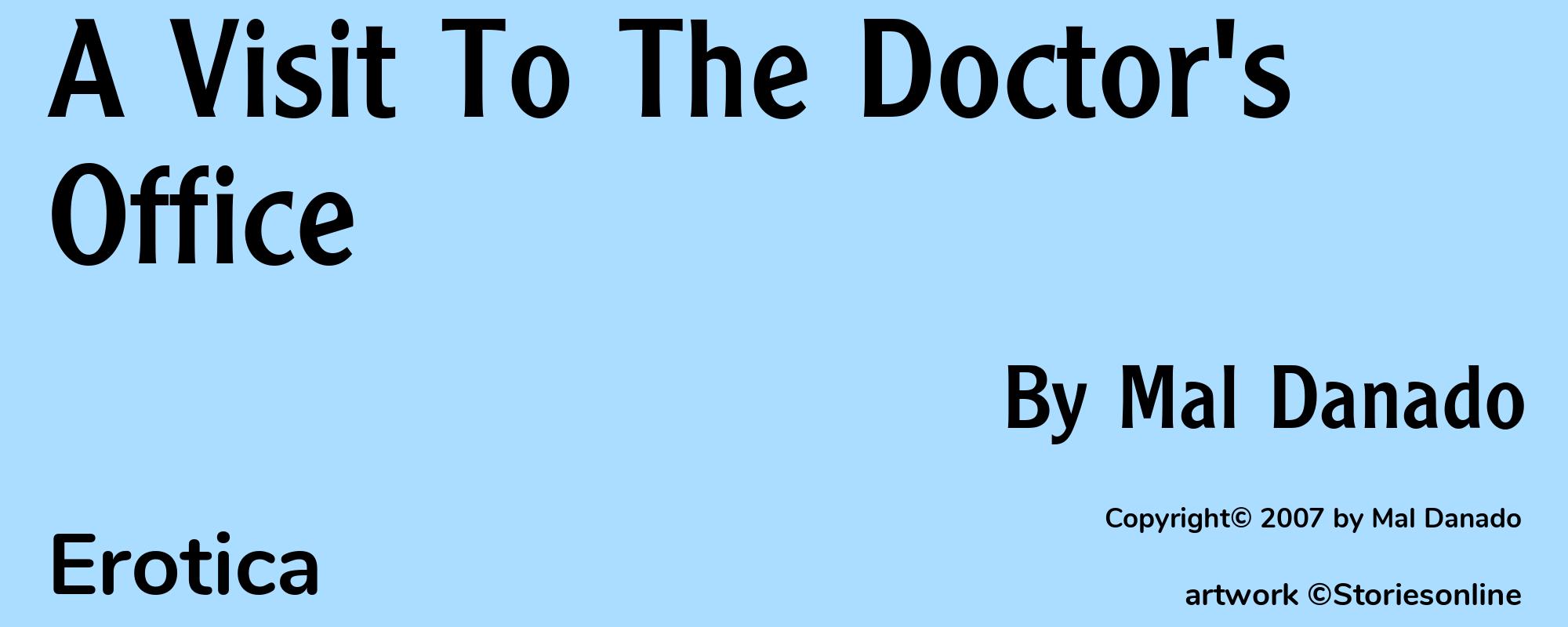 A Visit To The Doctor's Office - Cover