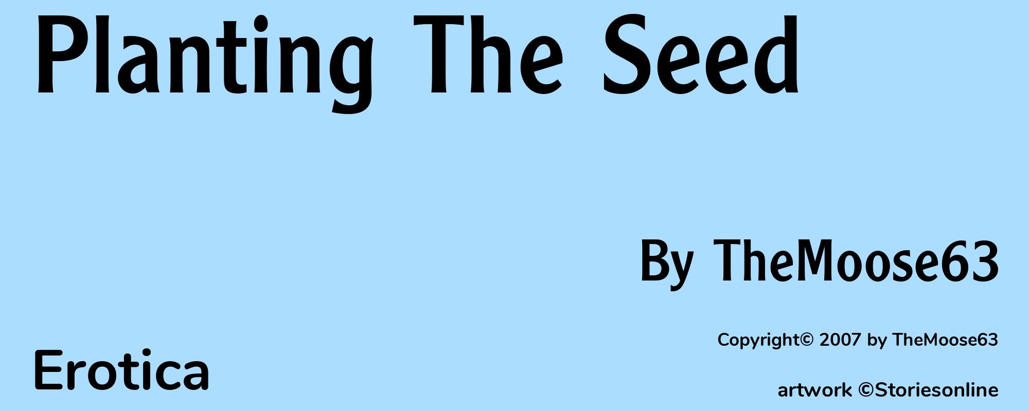 Planting The Seed - Cover