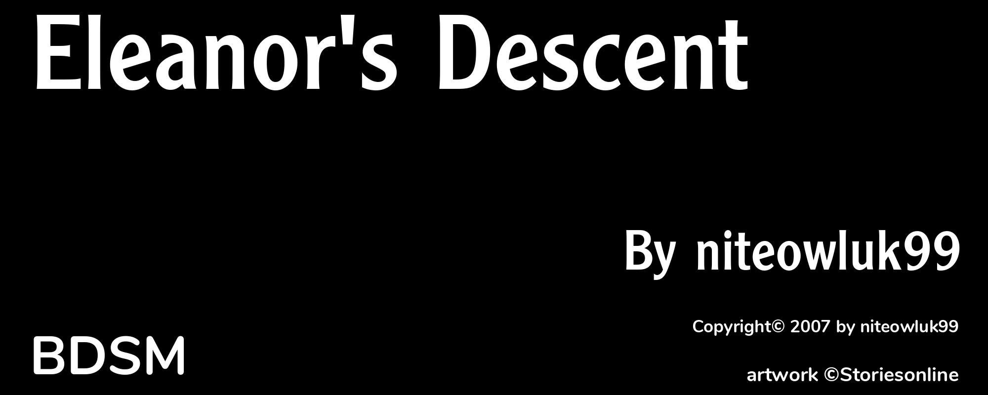 Eleanor's Descent - Cover