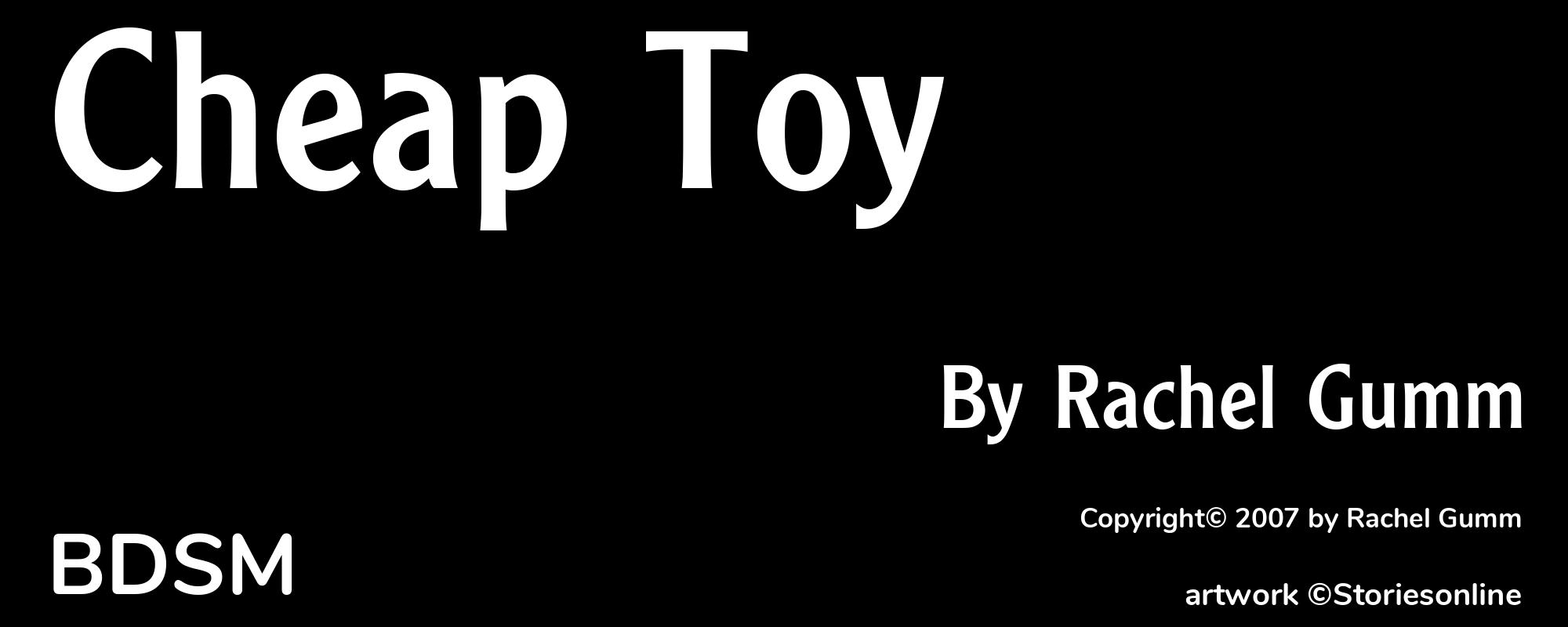 Cheap Toy - Cover
