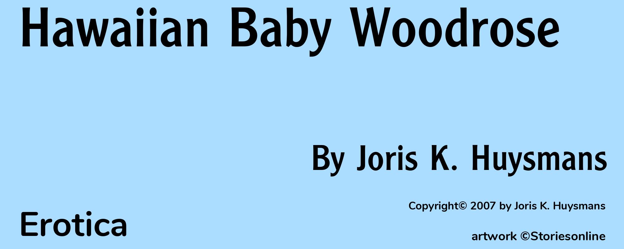 Hawaiian Baby Woodrose - Cover