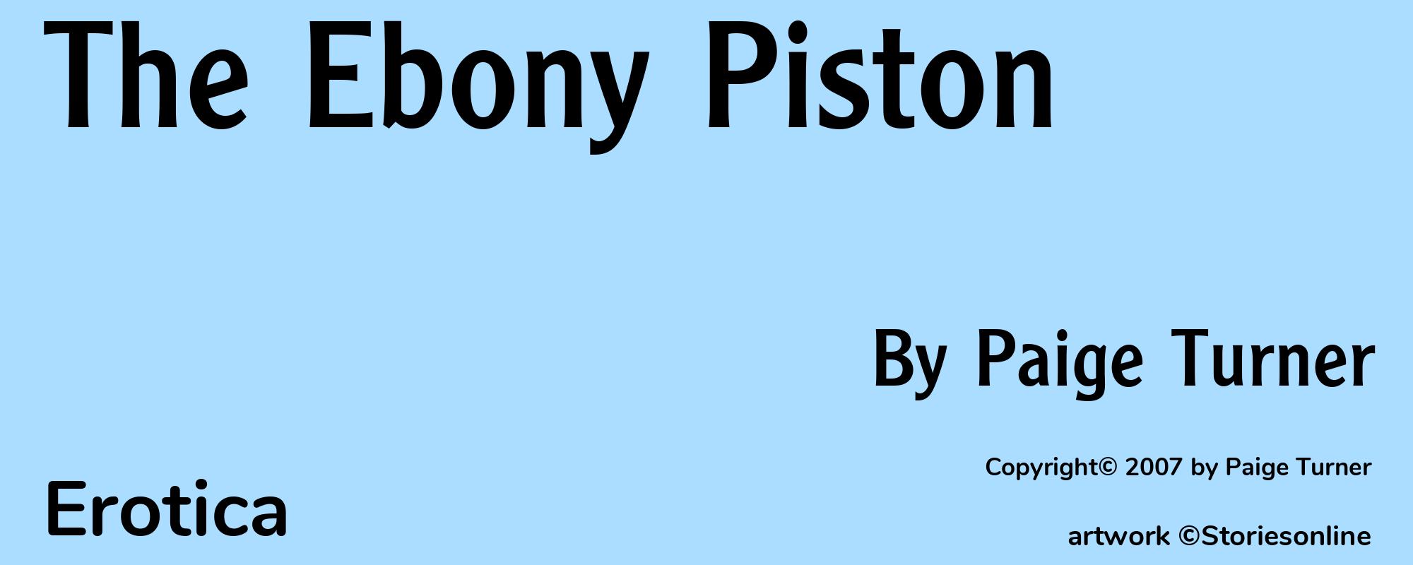 The Ebony Piston - Cover