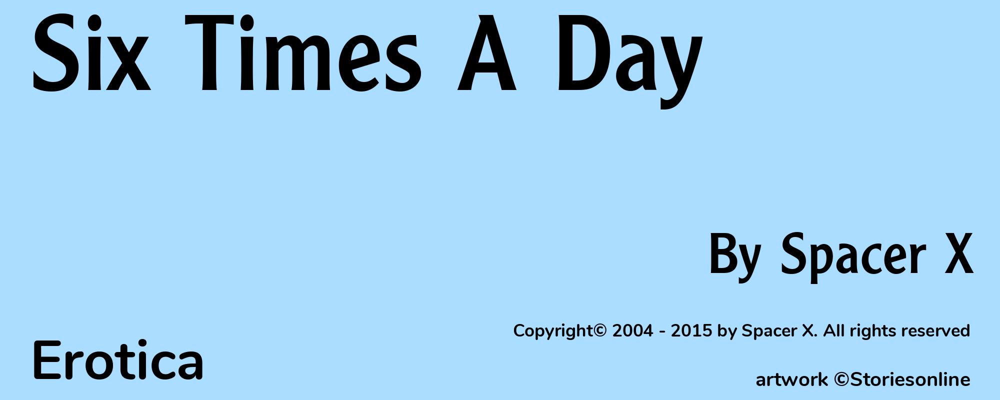 Six Times A Day - Cover