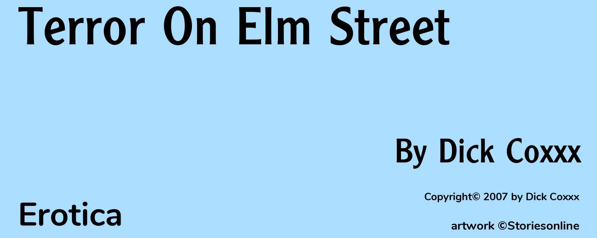 Terror On Elm Street - Cover