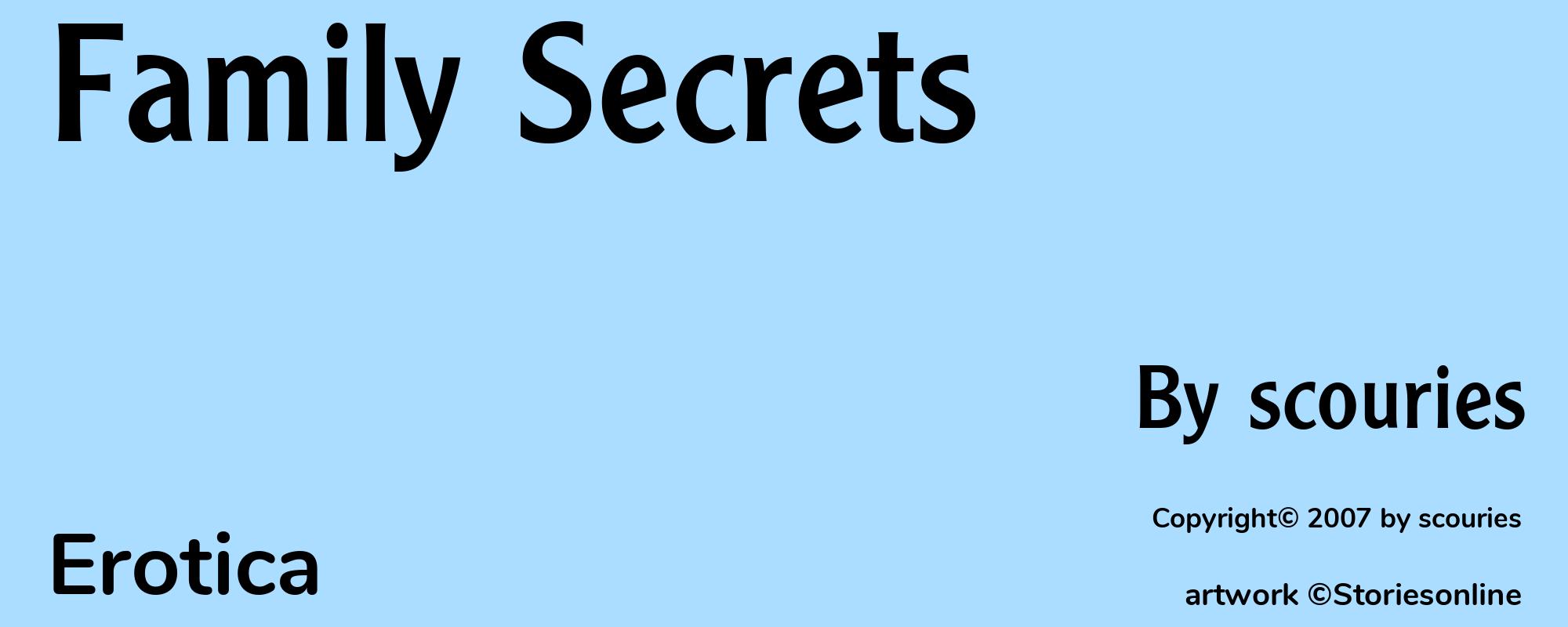 Family Secrets - Cover