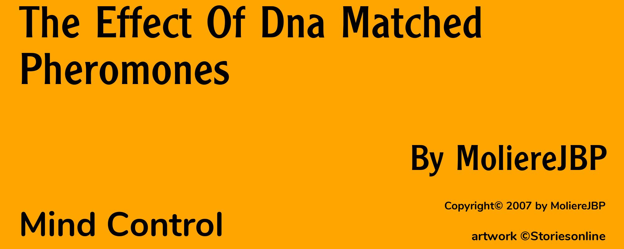 The Effect Of Dna Matched Pheromones - Cover
