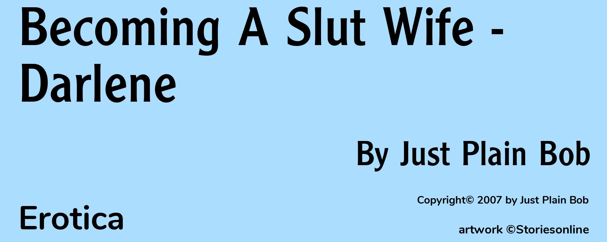 Becoming A Slut Wife - Darlene - Cover