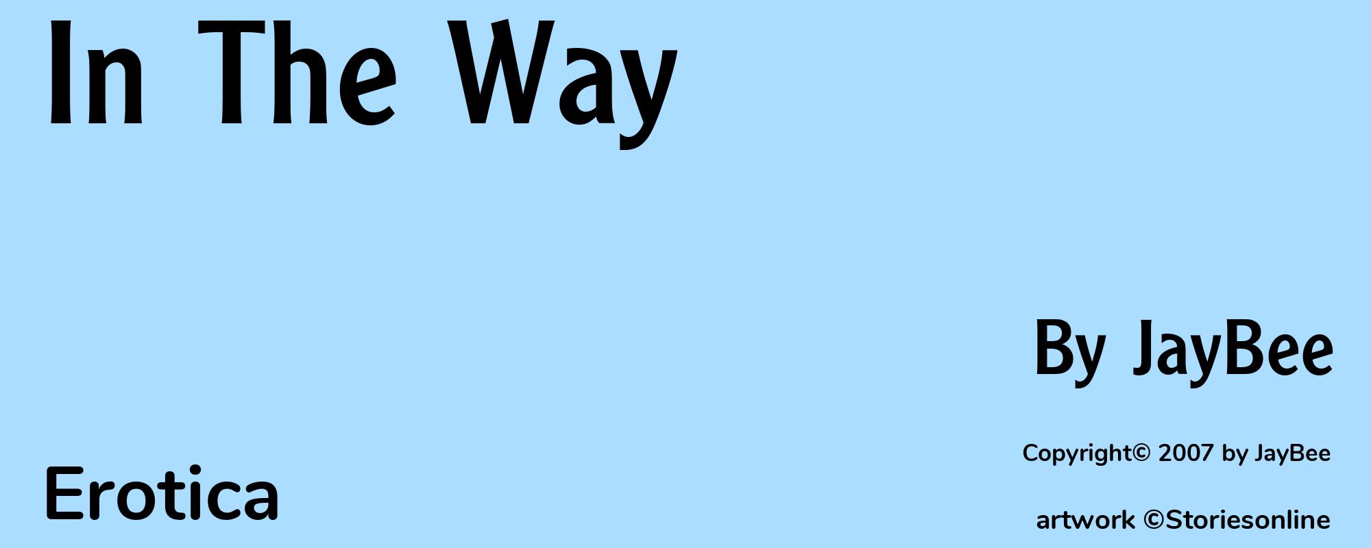 In The Way - Cover