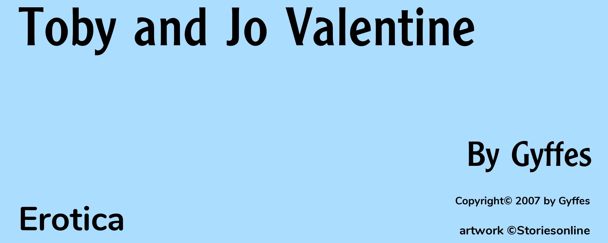 Toby and Jo Valentine - Cover