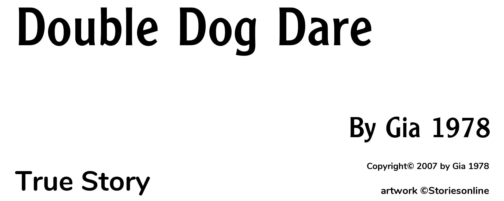 Double Dog Dare - Cover