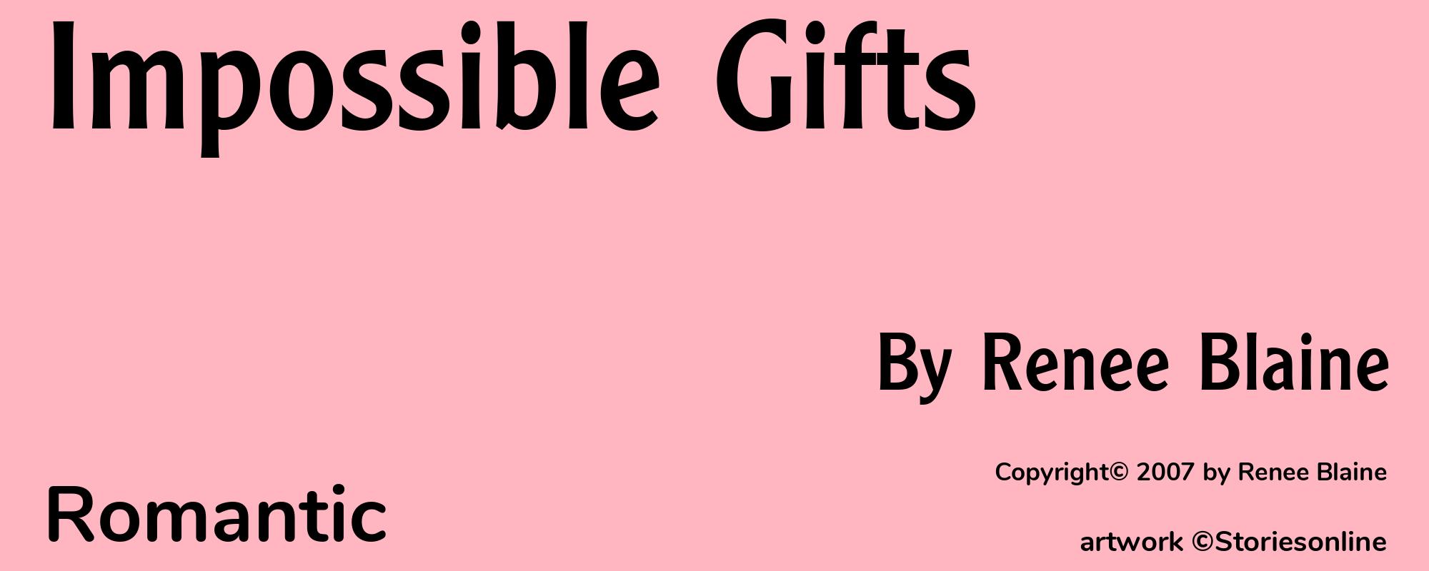 Impossible Gifts - Cover