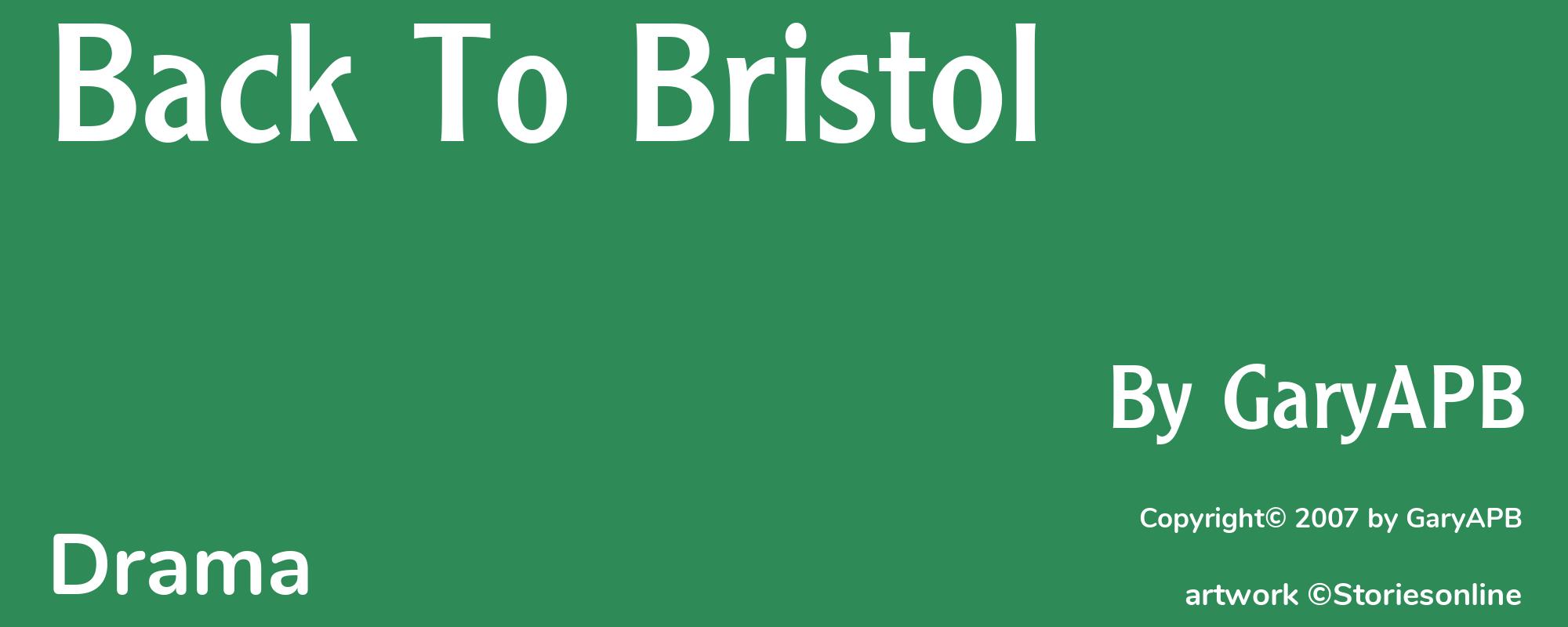 Back To Bristol - Cover