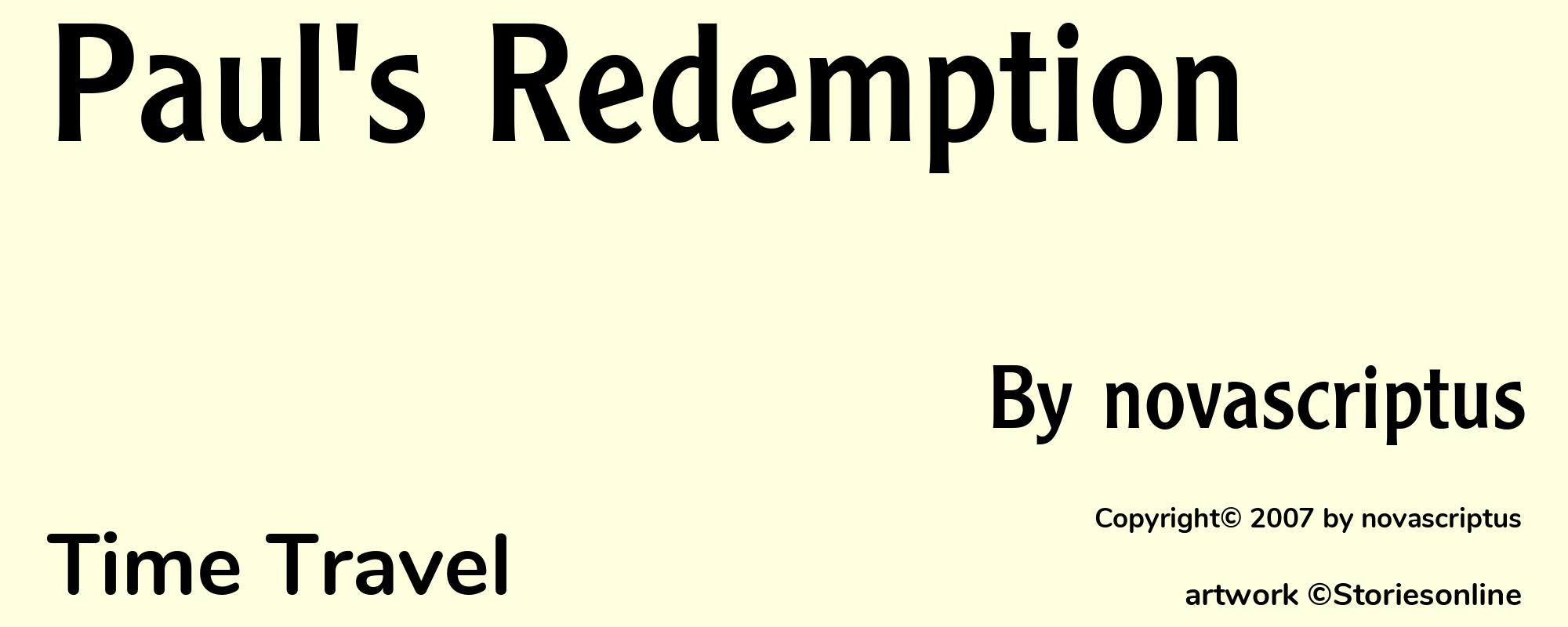 Paul's Redemption - Cover