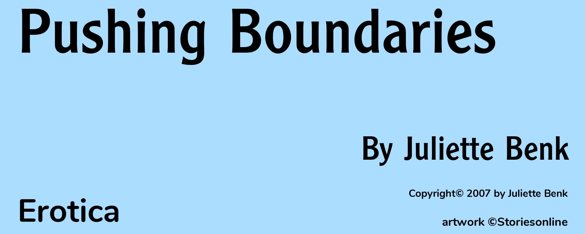 Pushing Boundaries - Cover