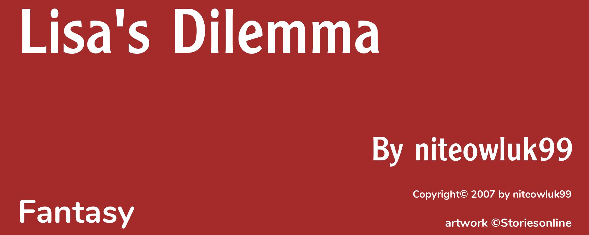 Lisa's Dilemma - Cover