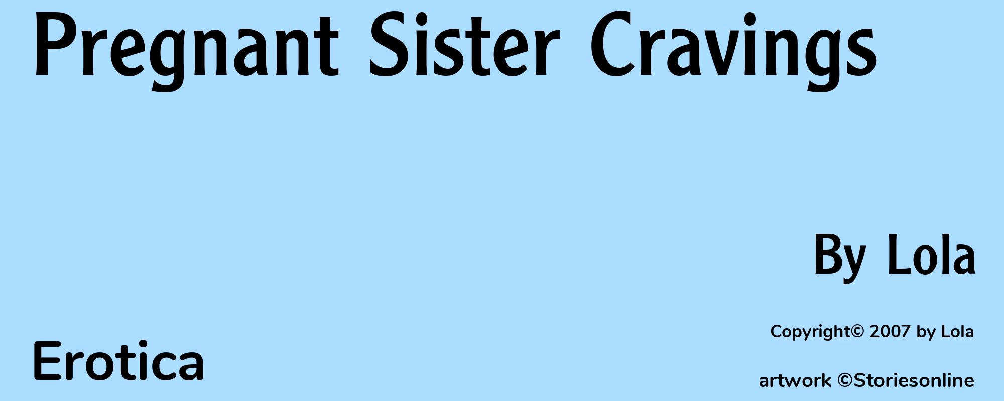 Pregnant Sister Cravings - Cover