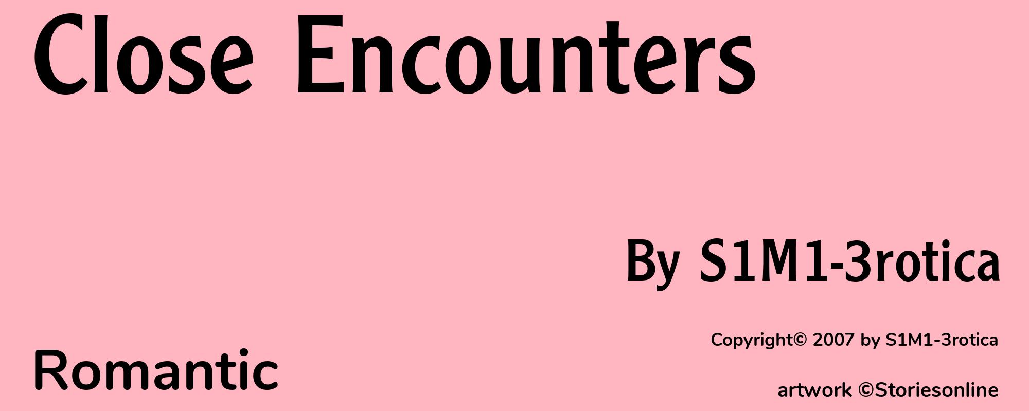 Close Encounters  - Cover