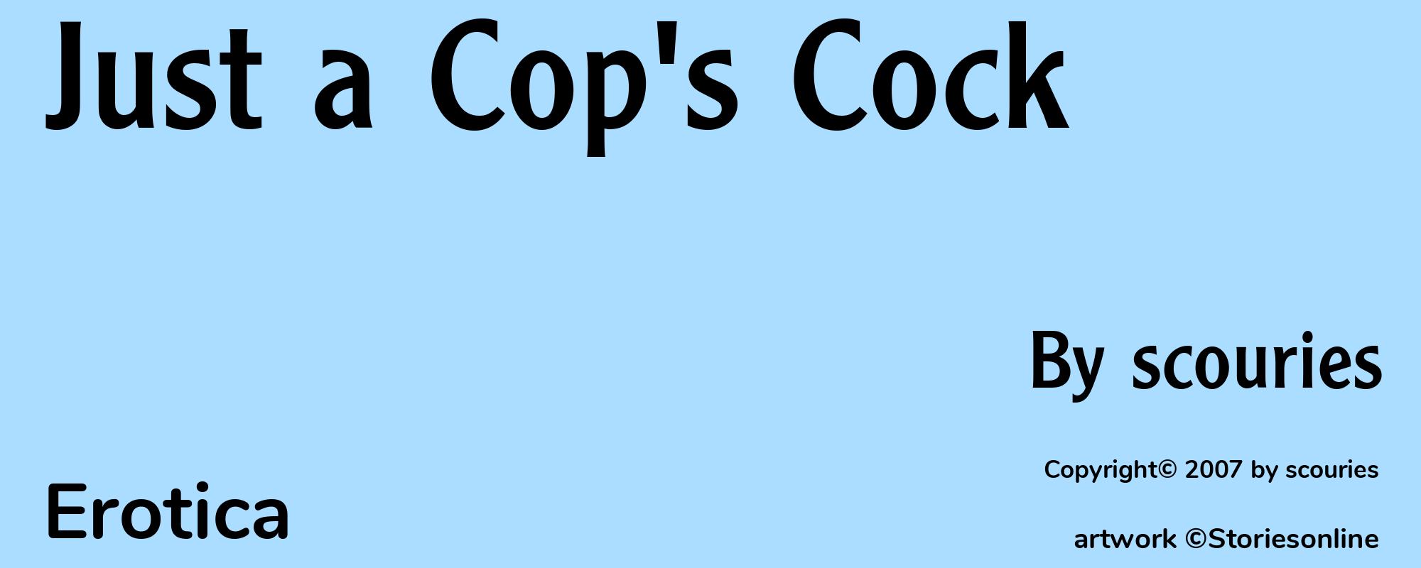 Just a Cop's Cock - Cover