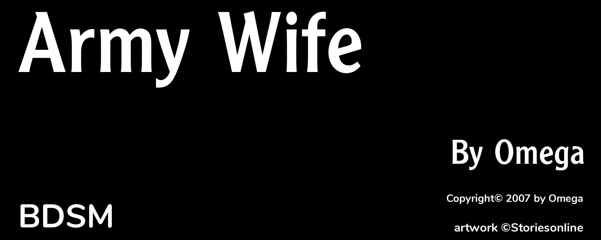 Army Wife - Cover