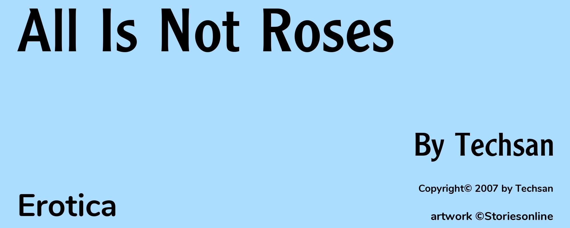 All Is Not Roses - Cover