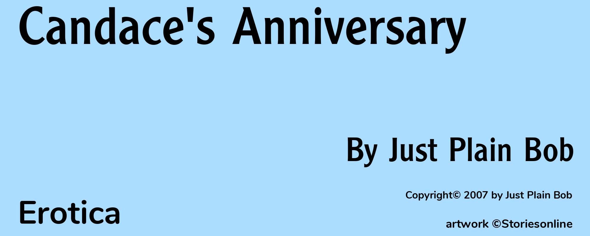 Candace's Anniversary - Cover