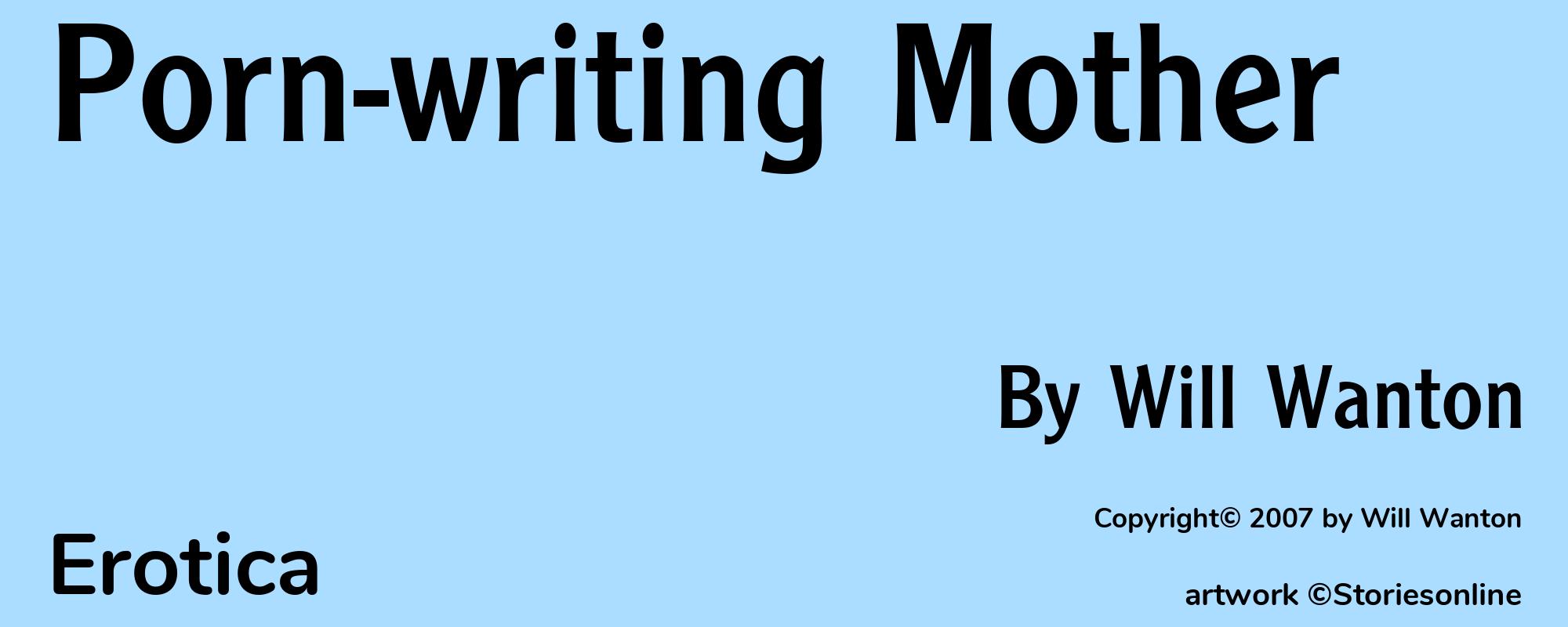 Porn-writing Mother - Cover