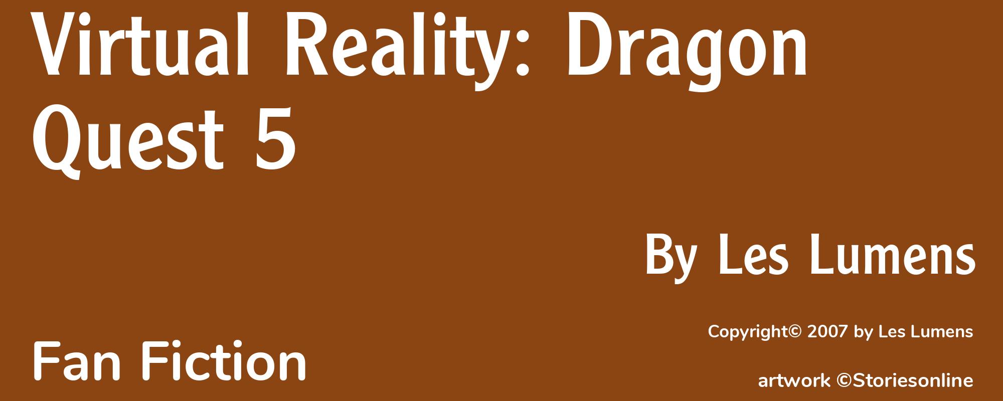 Virtual Reality: Dragon Quest 5 - Cover