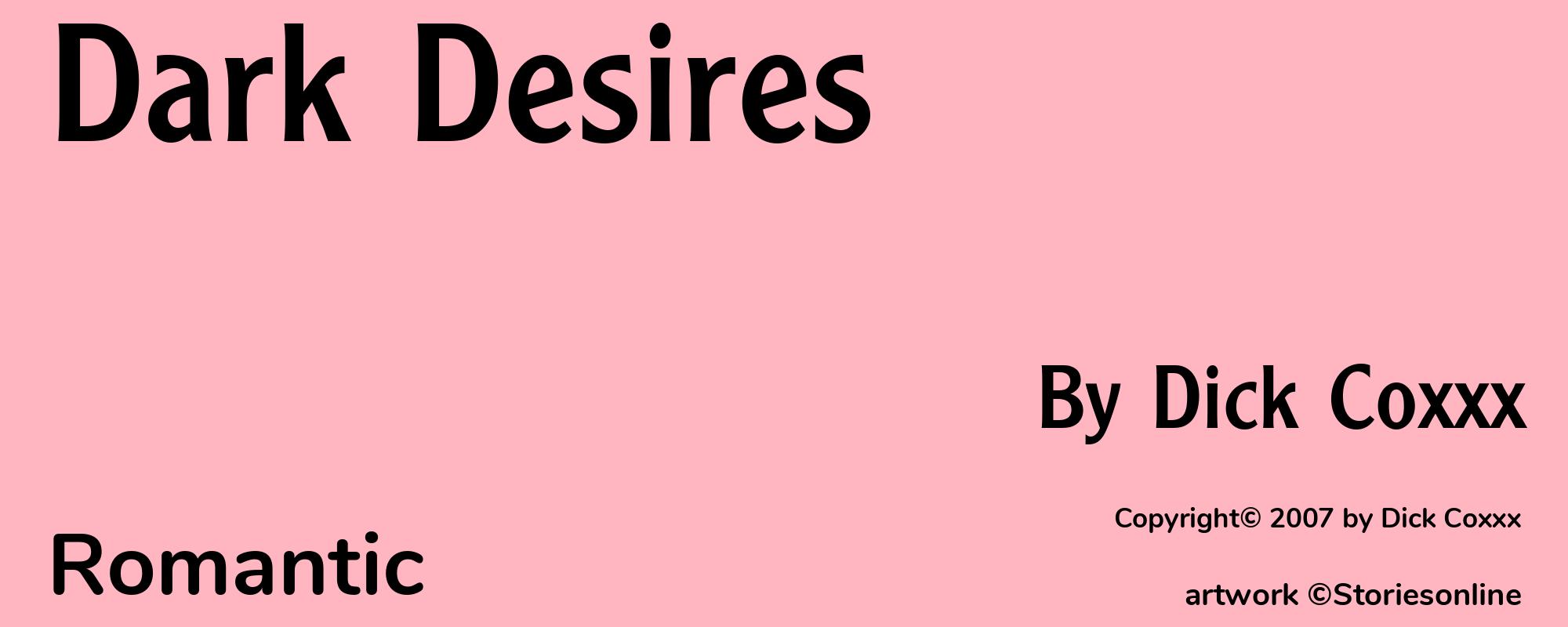 Dark Desires - Cover