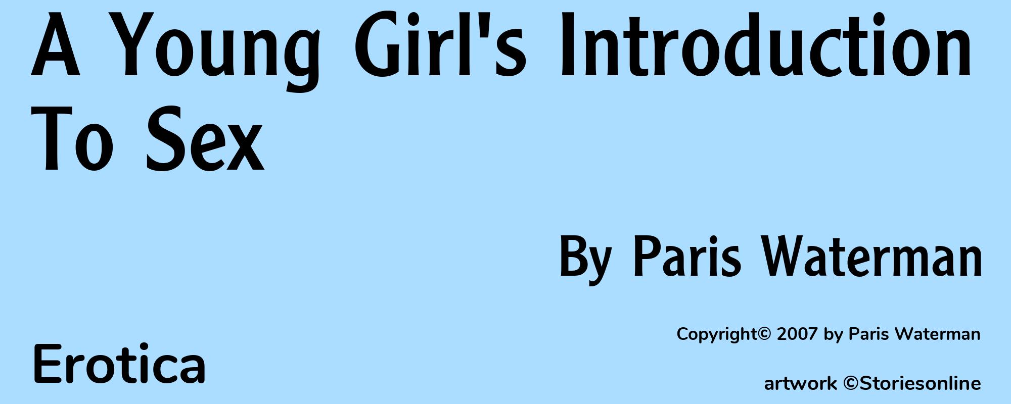 A Young Girl's Introduction To Sex - Cover