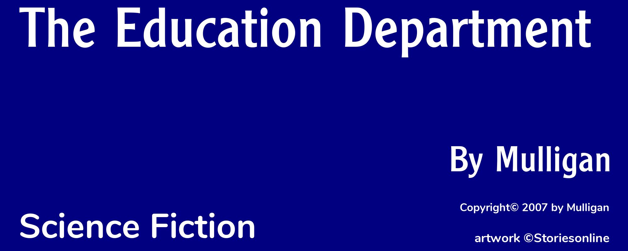 The Education Department - Cover