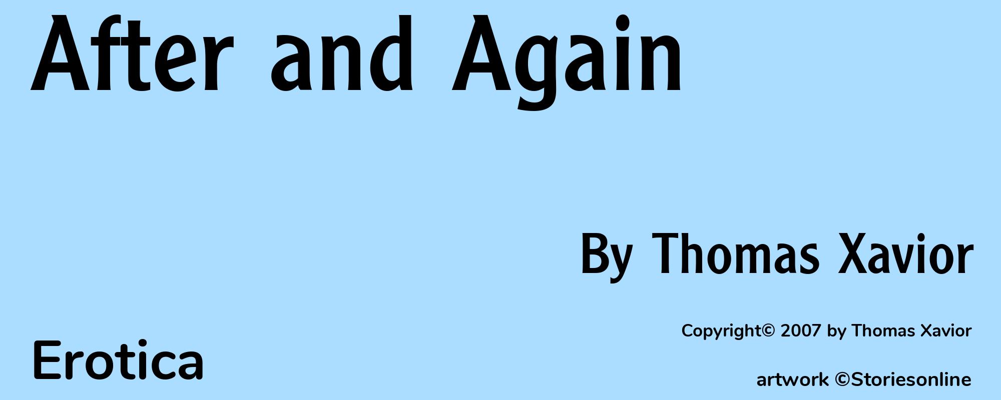 After and Again - Cover
