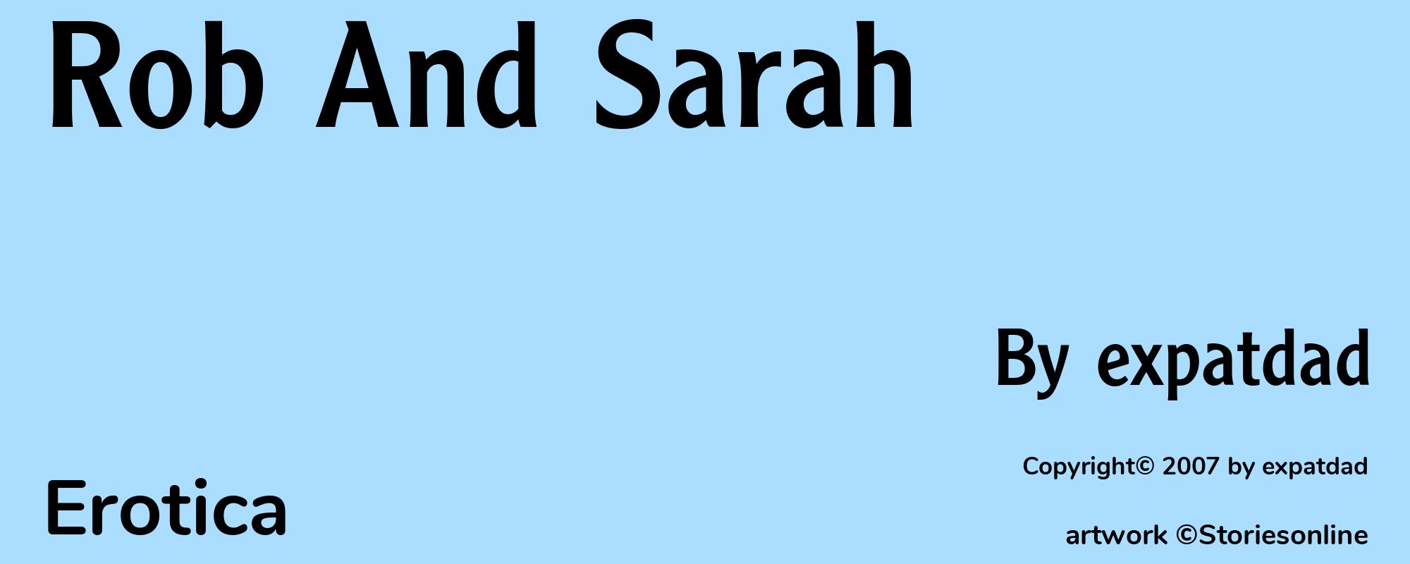 Rob And Sarah - Cover